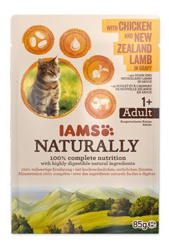 Iams Cat Adult Naturally kapsa Chick&Lamb in gravy 85g