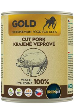 IRONpet Gold Dog konz. Pork Cut Muscle 800g