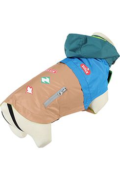 Obleček pláštěnka pro psy VINTAGE modrá 25cm Zolux