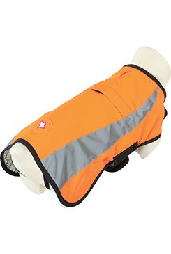 Obleček bunda pro psy REFLEXNÍ oranžová 30cm Zolux