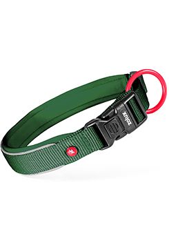 Obojek pes PREMIUM nylon 15mm/25-30cm tm.zelená Zolux