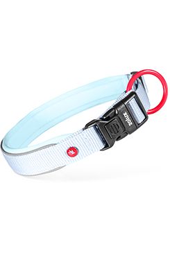 Obojek pes PREMIUM nylon 25mm/50-55cm sv.modrá Zolux
