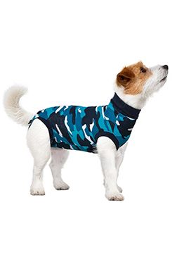 Obleček ochranný Suitical Dog BLUE CAMO 33cm XXS