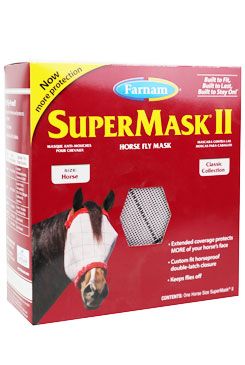 FARNAM Supermask II bez uší vel. HORSE šedo-modrá