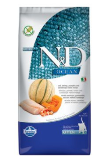 N&D OCEAN CAT Kitten Cod & Shrimp & Pumpkin&Melon 5kg