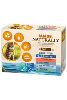 Iams Cat Adult Naturally kapsa Sea in gravy 12x85g