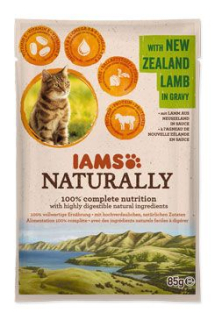 Iams Cat Adult Naturally kapsa Lamb in gravy 85g
