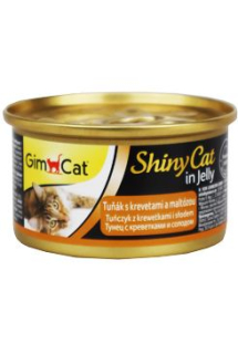 GimCat ShinyCat konz. tuňák&kreveta&maltóza 70g