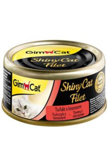GimCat ShinyCat konz. filet tuňák s lososem 70g