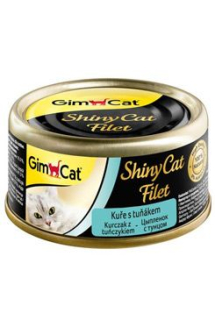 GimCat ShinyCat konz. filet kuře s tuňákem 70g