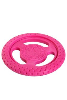 Hračka pes FRISBEE MINI plov. z TPR růžová Kiwi