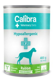 Calibra VD Dog konz. Hypoallergen. Rabbit&Insect 400g