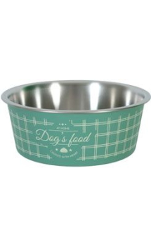 Miska nerez pes FOOD DOG 750ml zelená Zolux