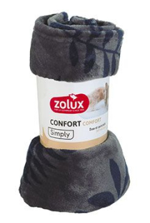 Pelech deka COCOON 100x75cm antracit se vzorem Zolux