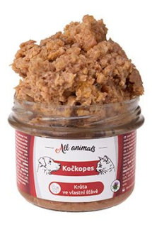 All Animals kočkopes sklo Krůta ve vlastní šťávě 200g