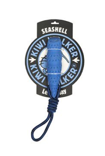 Hračka pes SEASHELL MAXI, plov z TPR modrá Kiwi