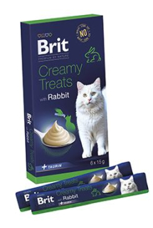 Brit Premium Cat by Nature Creamy Treats Rabbit 6x15g
