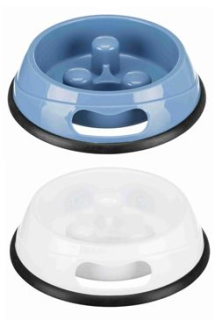 Miska plast proti hltání 0,9l 23cm mix barev TR 1ks