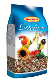 Avicentra Deluxe malý a střední papoušek 1kg
